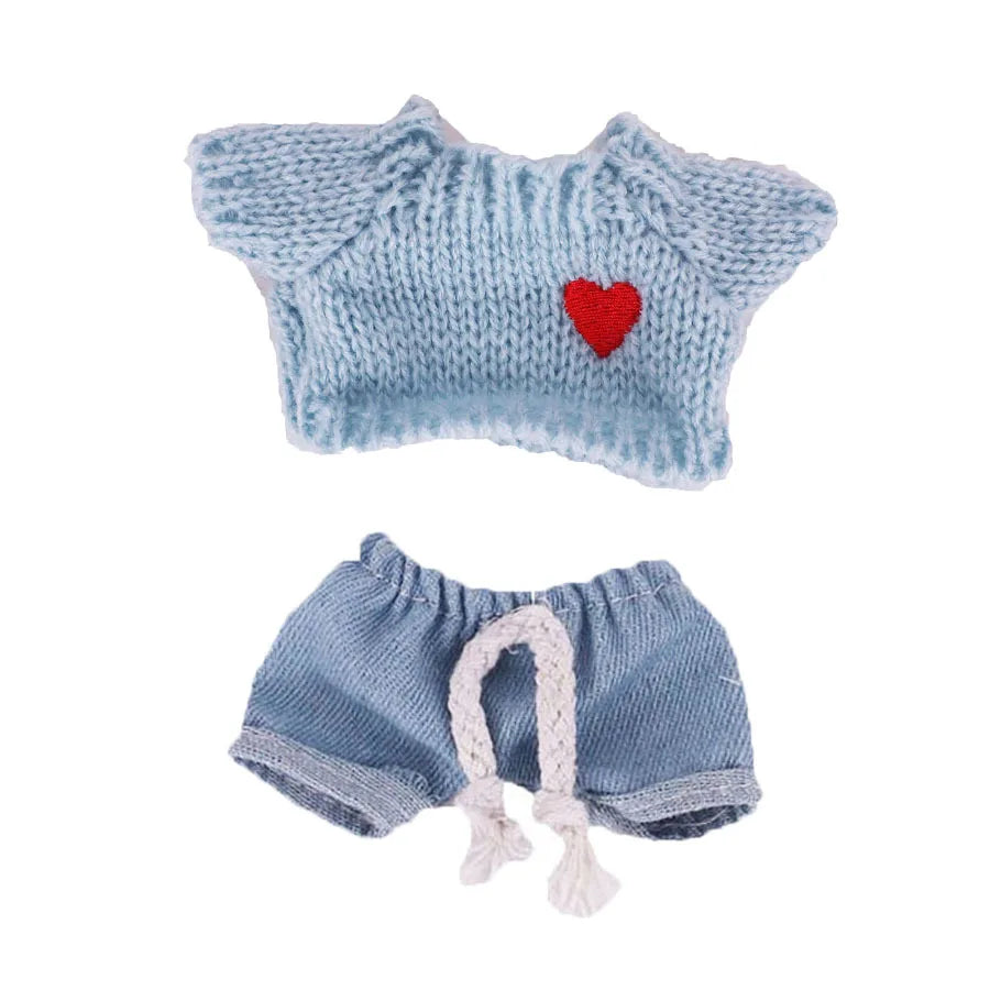 17cm Toy Doll Clothes for Labalbu Accessories Luxury Backpack New Original Clothing for Labbubu Sweater Outfit Mini Cute Bag Hat
