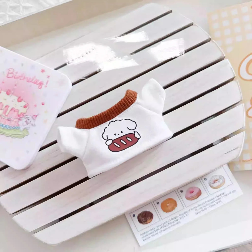 New corduroy For Labubu Doll Clothing Set Hat 17cm Clothes Shoes Doll DIY Accessories Training Sitting Party Games Toys Gifts